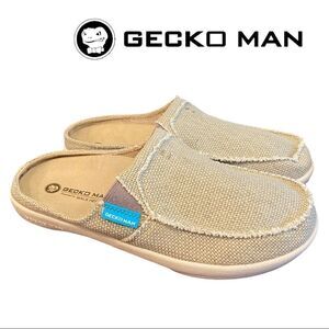 Gecko Man by Walk Hero Women's Slip-on Canvas Arch Support Slippers Shoes 8